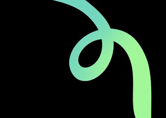 Abstract gradient curve on black background N&deg;2 