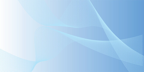 Blue wavy line pattern background vector