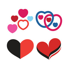 valentine heart love logo