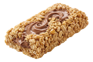 Cereal bar with a hazelnut cream twist encased in a crunchy oat matrix.