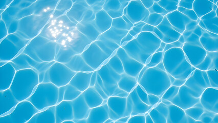 Obraz premium Calming pool water with shimmering sunlight reflections