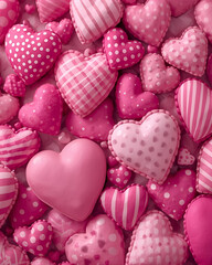 pink hearts, heart shapes, heart objects, valentines day, valentine, love, romantic, sweet, candy, chocolate, confectionery, dessert, cute, festive, celebration, holiday, february 14, wedding, 