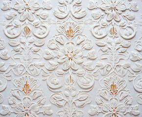 White lace isolated on white