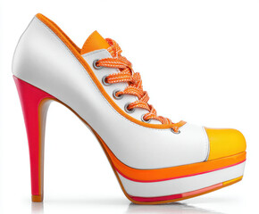 Woman shoes isolated on white