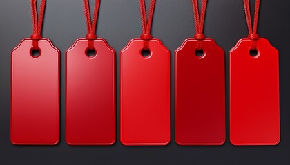 red tags for business use in format create vibrant display