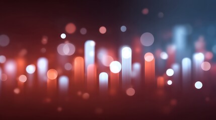 Abstract Light Pattern with Vibrant Circles and Bars in Red and Blue Tones for Use in Backgrounds, Design Projects, and Artistic Endeavors