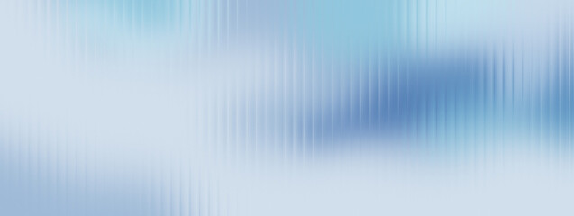 Glass texture background with soft blue gradient, vertical ripple lines and frosted translucent effect. Minimalist icy tone distortion, reeded blur surface