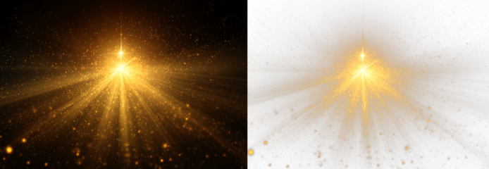 Flash glow beam star light radiant cosmic rays.
