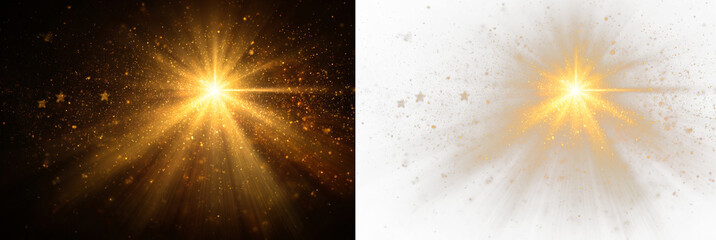 Glow star flash beam light optic rays luminous.
