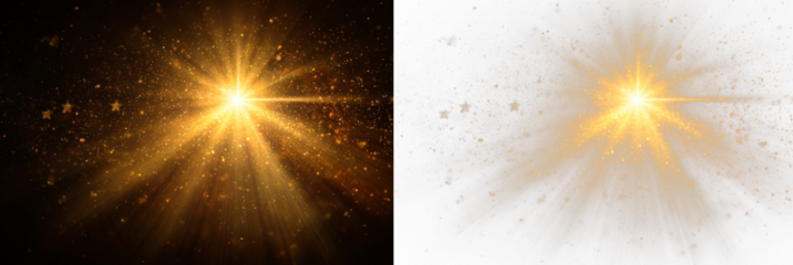 Glow star flash beam light optic rays luminous.
