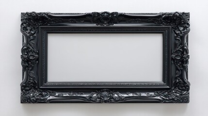 Ornate black picture frame