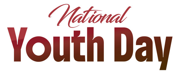National Youth Day Text PNG