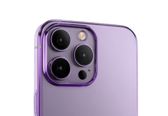 Smartphone Camera Module: Close-up of a modern smartphone camera module, showcasing the precision and design with a captivating color.