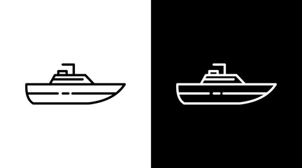 Warship Icon For Design Elements © Ning