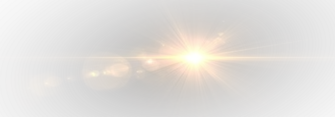 Star light glow flash beam yellow radiant cosmic energy rays.
