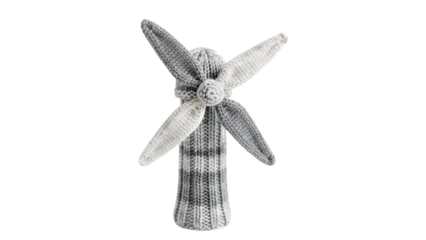 Wind turbine isolated on white transparent background PNG