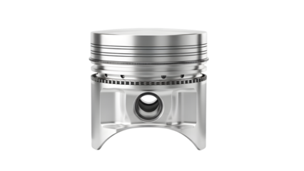 engine piston on white background PNG