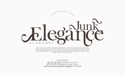 Elegance typography beauty fashion elegant minimalist serif italic fonts decorative wedding vintage retro logos. Minimal luxury font alphabet logo. Vector illustration