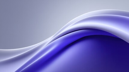 Fototapeta premium Elegant Flowing Blue Purple Fabric with Soft Curves and Gradients Creating a Serene and Soothing Atmosphere for Background or Textile Designs