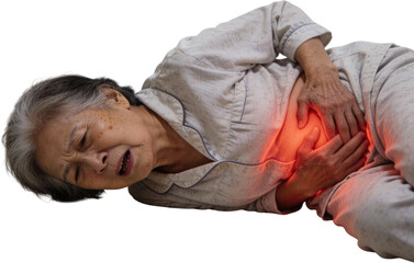 복통으로쓰러진60대노인여성응급상황