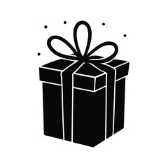 surprise gift  vector icon on white background