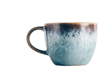 Simple ceramic mug positioned for product or lifestyle photography on transparent background