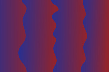 Abstract Wavy Gradient Background in Red and Blue