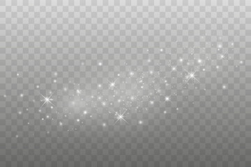 Soft Glowing Sparkles Effect with Bokeh Light, Vector