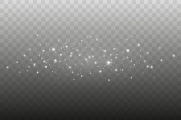 Abstract Light Sparkles and Glowing Particles Vector Background