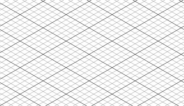 Isometric grid pattern