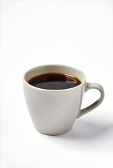 Obraz premium Plain Coffee Cup Isolated on White Background