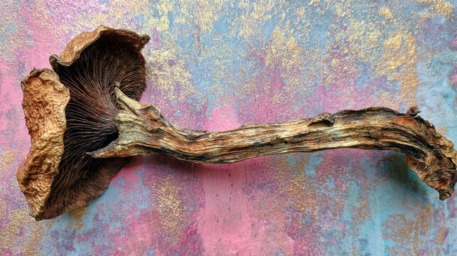 Psilocybin Mushroom Background for Microdosing and Neuroplasticity Concepts