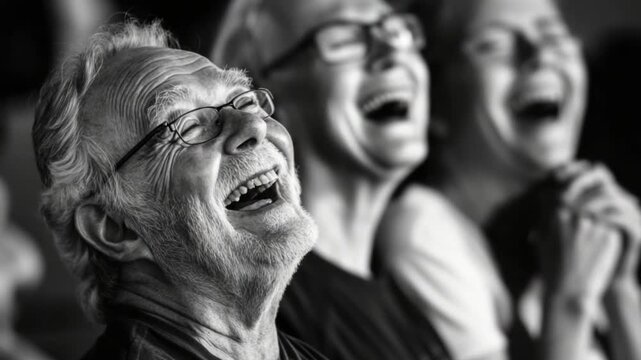Joyous laughter shared among friends is priceless. Cherish these moments. This footage captures the essence of happiness and connection. Generative AI