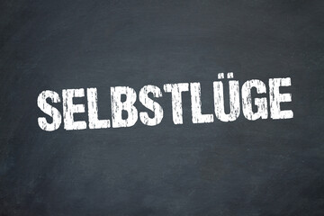 Fototapeta premium Selbstlüge 