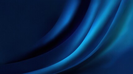Obraz premium Elegant flowing gradients of deep blue and aqua tones create a serene and calming abstract background for various design projects and digital artwork