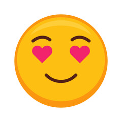 emoji love face vector illustration