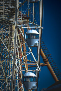 close up of a Ferris wheel at sky ranch, Philippines.
