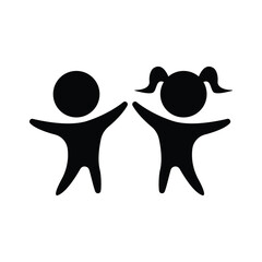 boy and girl, child icon