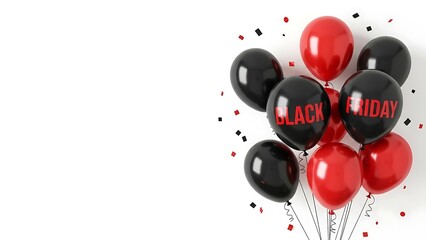 Celebrate black friday with festive balloons