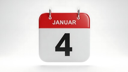 January fourth calendar day