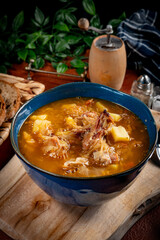 Traditional sour cabbage soup.