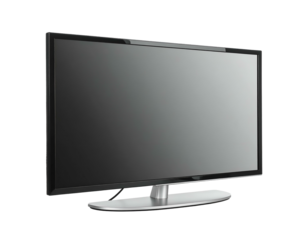 Sleek, modern flat-screen display with a slim bezel and stand