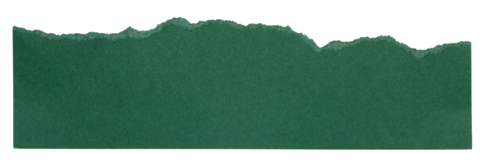 green torn or ripped paper isolated on transparent png background,realistic torn cardboard paper edges,christmas decoration