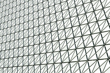 Modern building with glass window