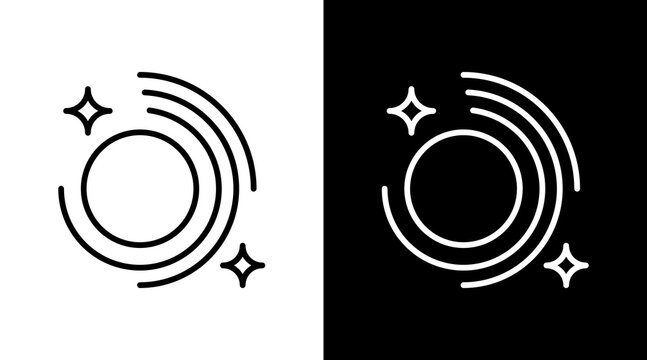 Black Hole Icon For Design Elements