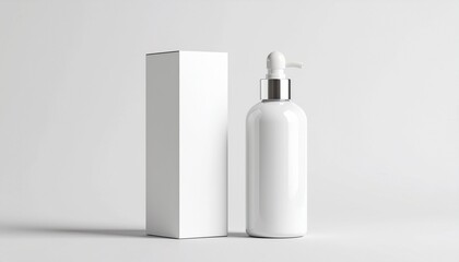 Minimal Product Packaging Mockup with Soft Shadow
