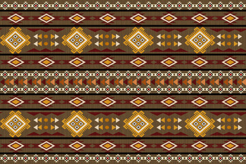 Ikat abstract ethnic art seamless pattern vintage style wallpaper, set, geometric, oriental, fabric, clothing, print, ornament, Aztec geometric, furniture