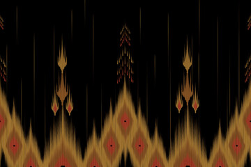 abstract red background Ikat abstract ethnic art seamless pattern vintage style wallpaper, set, geometric, oriental, fabric, clothing, print, ornament, Aztec geometric, furniture