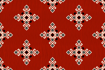Ikat abstract ethnic art seamless pattern vintage style wallpaper, set, geometric, oriental, fabric, clothing, print, ornament, Aztec geometric, furniture