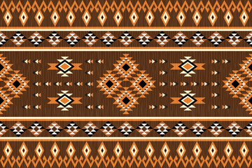 seamless geometric pattern Ikat abstract ethnic art seamless pattern vintage style wallpaper, set, geometric, oriental, fabric, clothing, print, ornament, Aztec geometric, furniture
